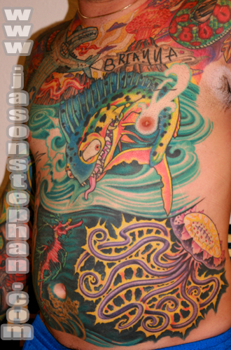 JAYSON'S JELLYFISH TATTOO Posted on August 4 2008 by Jason Stephan