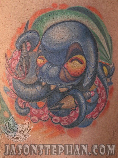 CESAR'S ARTISTIC OCTOPUS TATTOO Posted on July 25 2010 by Jason Stephan